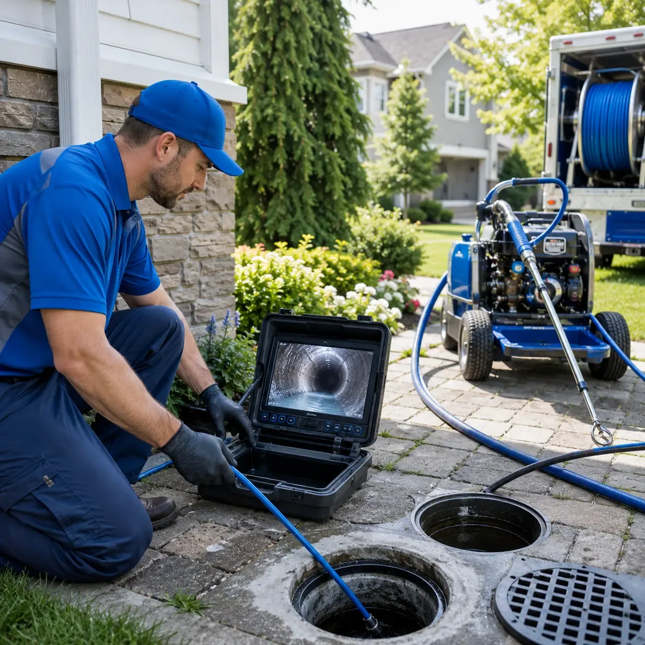 Outdoor drain cleaning professionals serving Paris, ME